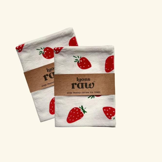 Farmhouse Tea Towel - Strawberry
