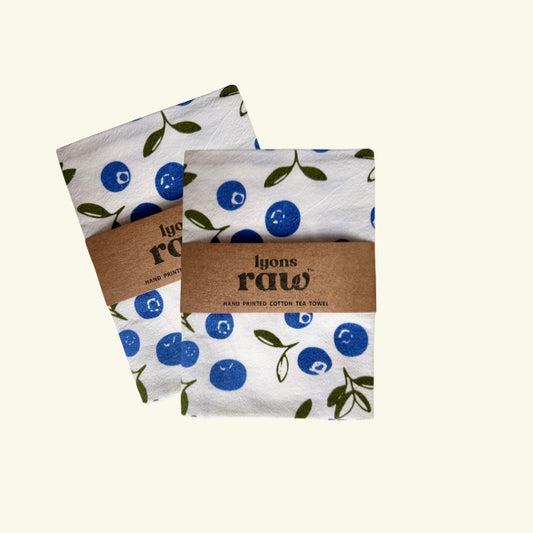 Farmhouse Tea Towel - Blueberry